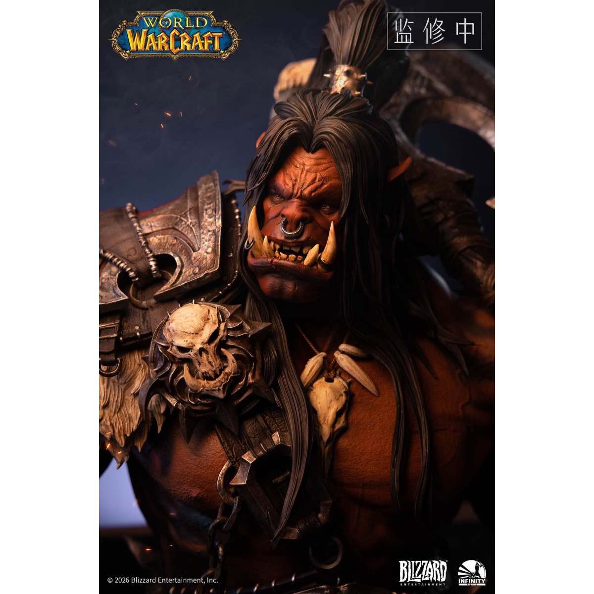 INFINITY STUDIO x BLIZZARD - Grommash Hellscream - 1/3 Scale Bust World of Warcraft
