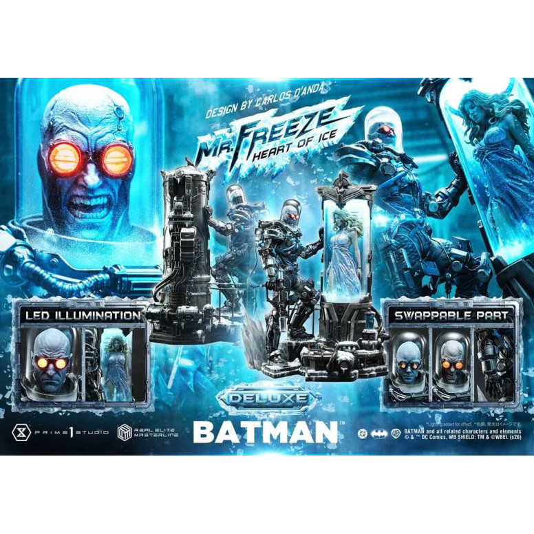 Prime 1 Studio - Mr. Freeze: Heart of Ice (Designed by Carlos D'Anda) DX Bonus Version - Real Elite Masterline Series 1/3