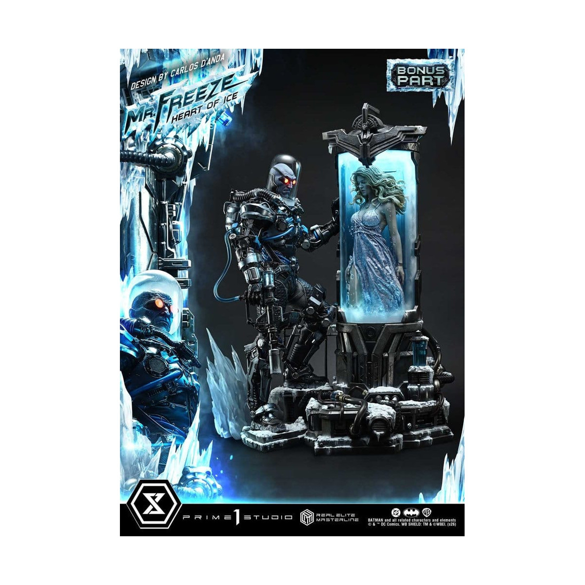 Prime 1 Studio - Mr. Freeze: Heart of Ice (Designed by Carlos D'Anda) DX Bonus Version - Real Elite Masterline Series 1/3
