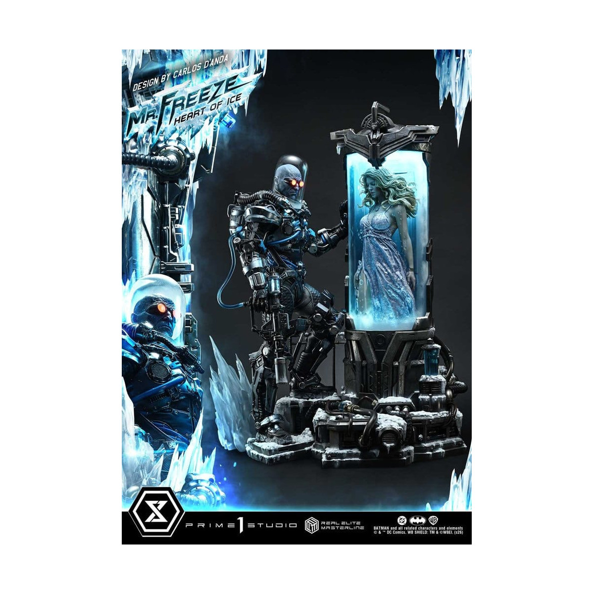 Prime 1 Studio - Mr. Freeze: Heart of Ice (Designed by Carlos D'Anda) DX Bonus Version - Real Elite Masterline Series 1/3