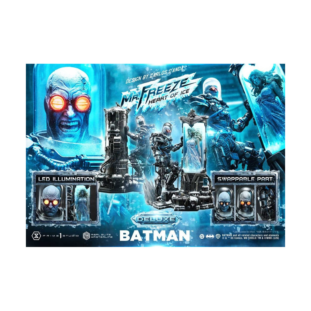 Prime 1 Studio - Mr. Freeze: Heart of Ice (Designed by Carlos D'Anda) DX Version - Real Elite Masterline Series 1/3