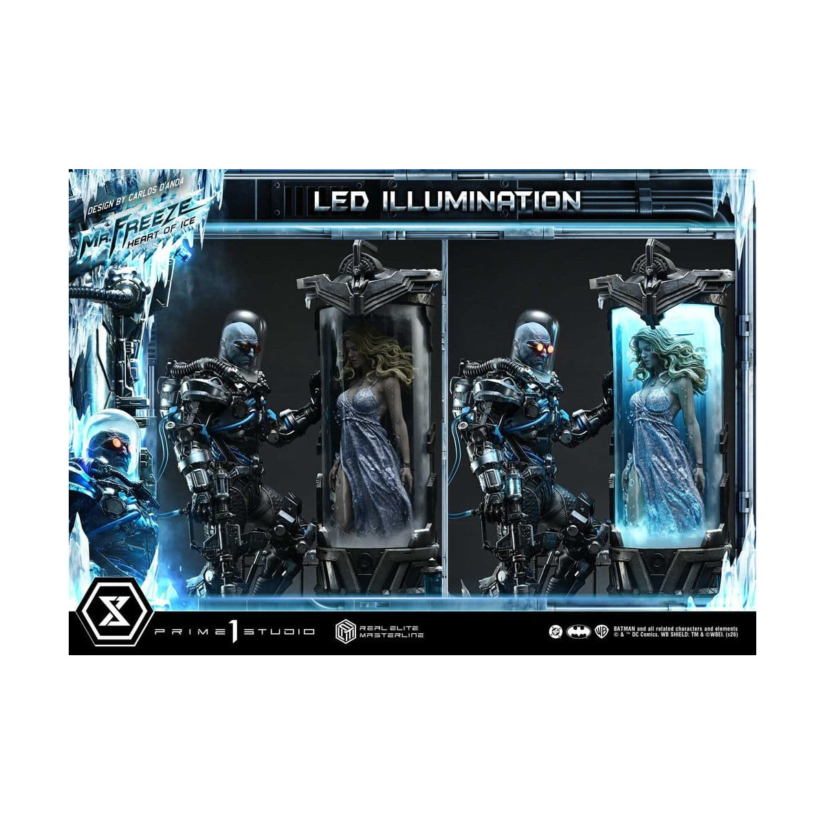 Prime 1 Studio - Mr. Freeze: Heart of Ice (Designed by Carlos D'Anda) DX Version - Real Elite Masterline Series 1/3