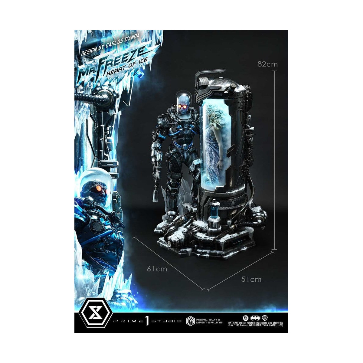 Prime 1 Studio - Mr. Freeze: Heart of Ice (Designed by Carlos D'Anda) DX Version - Real Elite Masterline Series 1/3