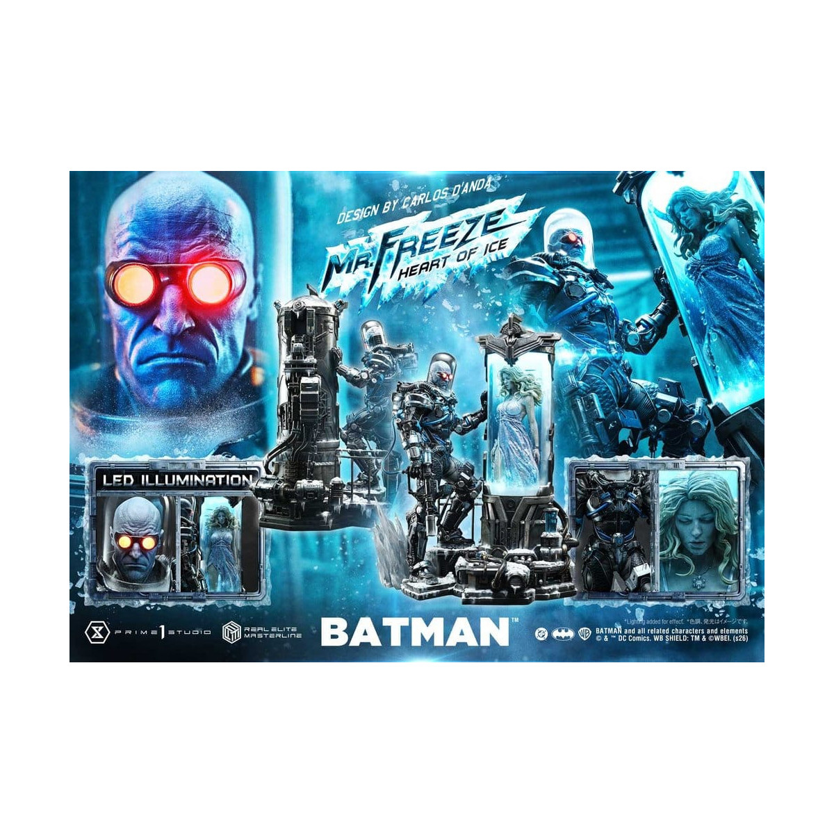 Prime 1 Studio - Mr. Freeze: Heart of Ice (Designed by Carlos D'Anda) - Real Elite Masterline Series 1/3