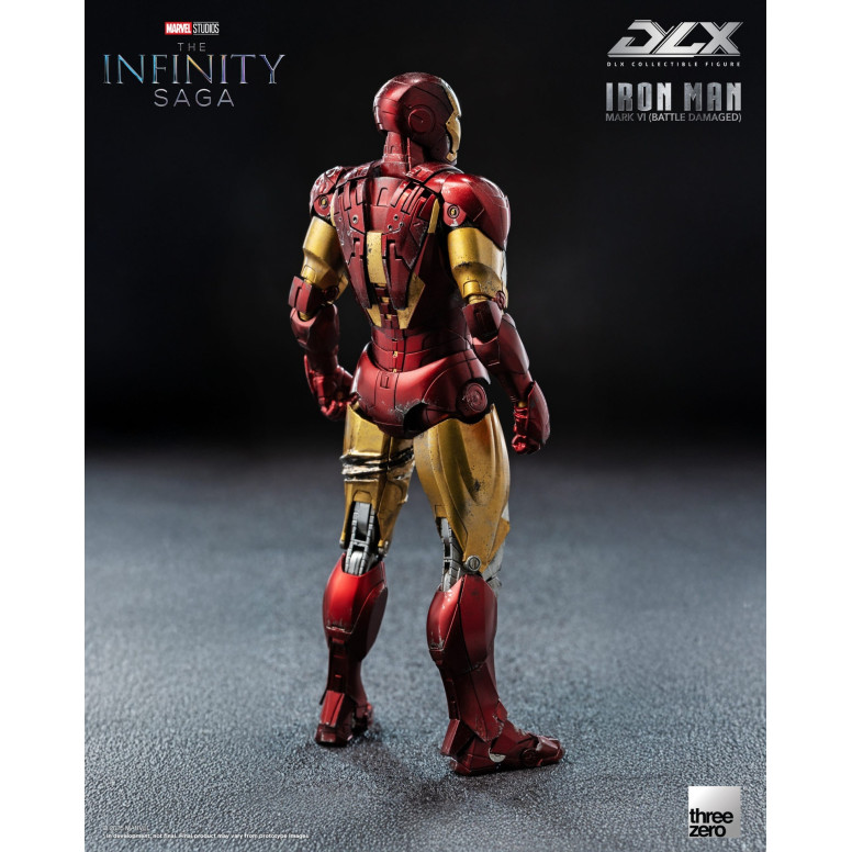 Threezero Infinity Saga Iron Man —Mark 6 (Battle-Damaged) DLX, 1/12 scale