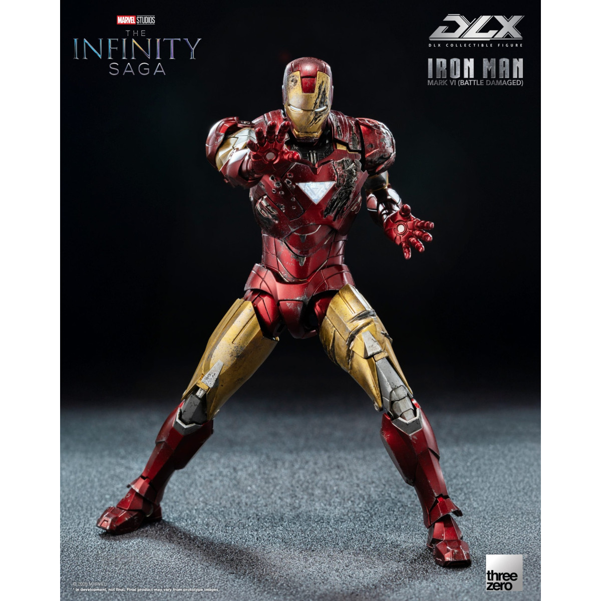 Threezero Infinity Saga Iron Man —Mark 6 (Battle-Damaged) DLX, 1/12 scale