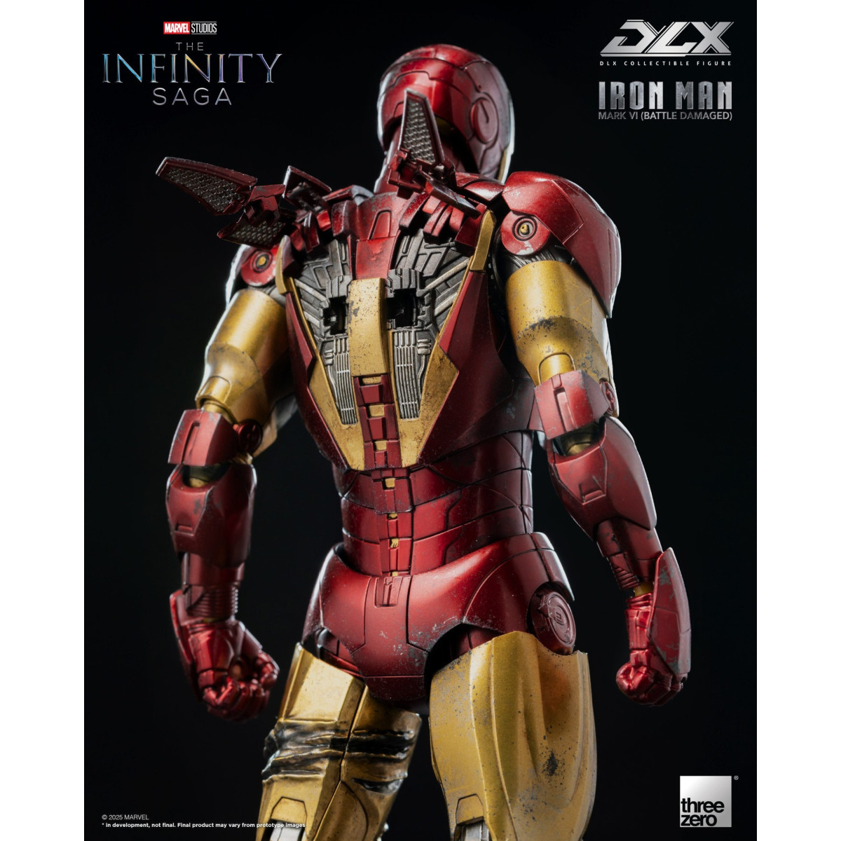 Threezero Infinity Saga Iron Man —Mark 6 (Battle-Damaged) DLX, 1/12 scale