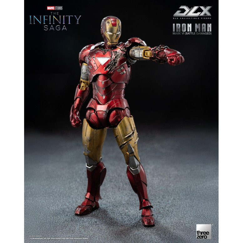 Threezero Infinity Saga Iron Man —Mark 6 (Battle-Damaged) DLX, 1/12 scale