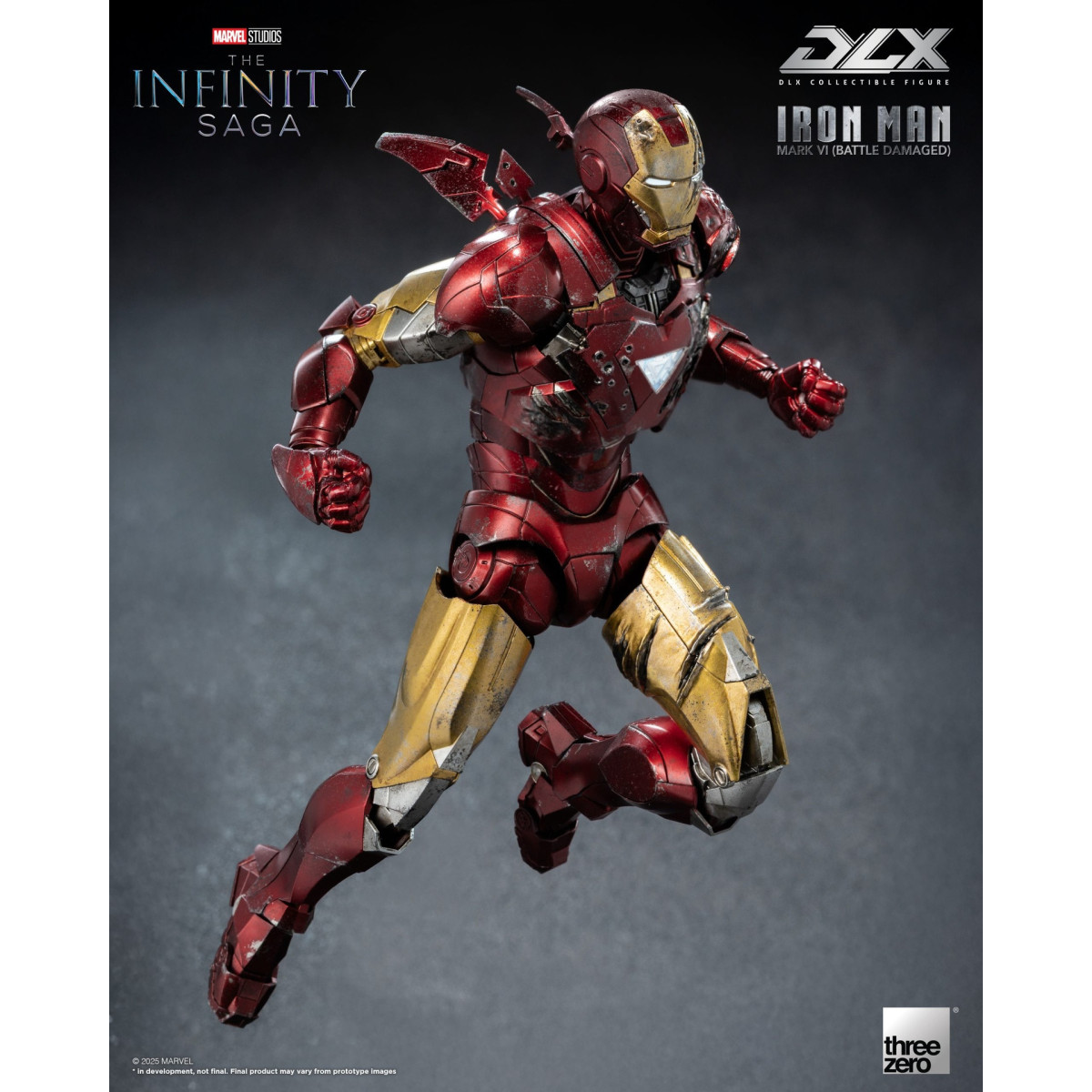 Threezero Infinity Saga Iron Man —Mark 6 (Battle-Damaged) DLX, 1/12 scale