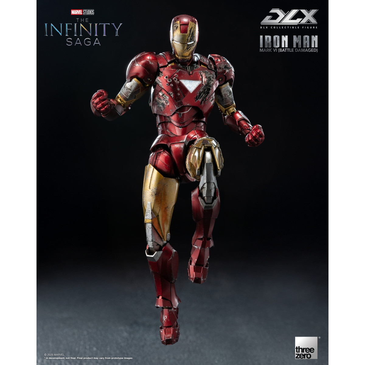 Threezero Infinity Saga Iron Man —Mark 6 (Battle-Damaged) DLX, 1/12 scale