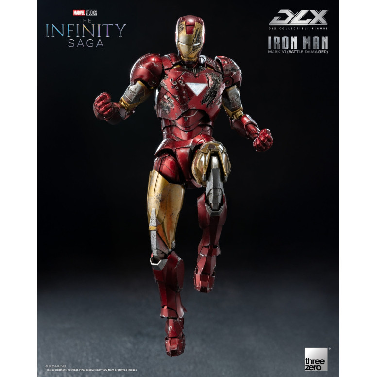 Threezero Infinity Saga Iron Man —Mark 6 (Battle-Damaged) DLX, 1/12 scale