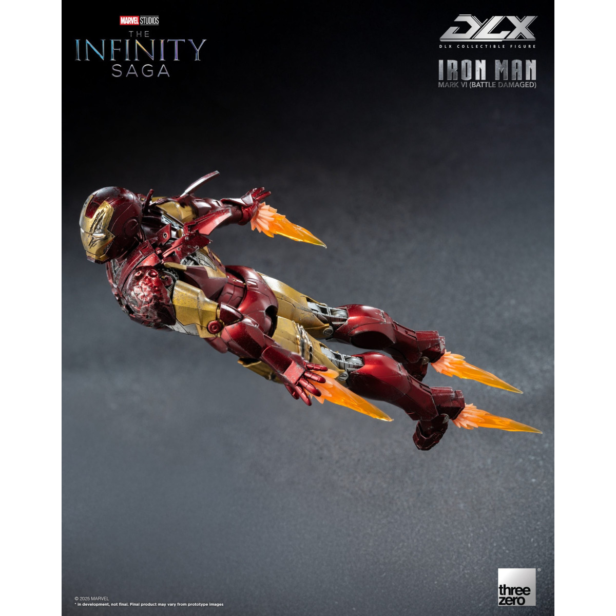 Threezero Infinity Saga Iron Man —Mark 6 (Battle-Damaged) DLX, 1/12 scale