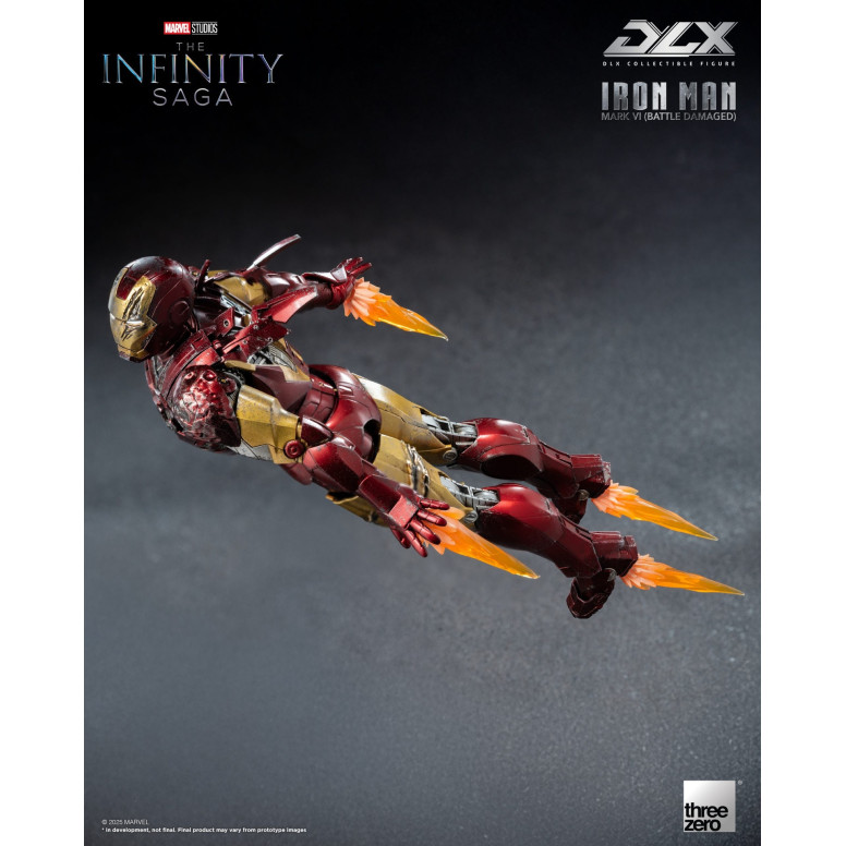 Threezero Infinity Saga Iron Man —Mark 6 (Battle-Damaged) DLX, 1/12 scale