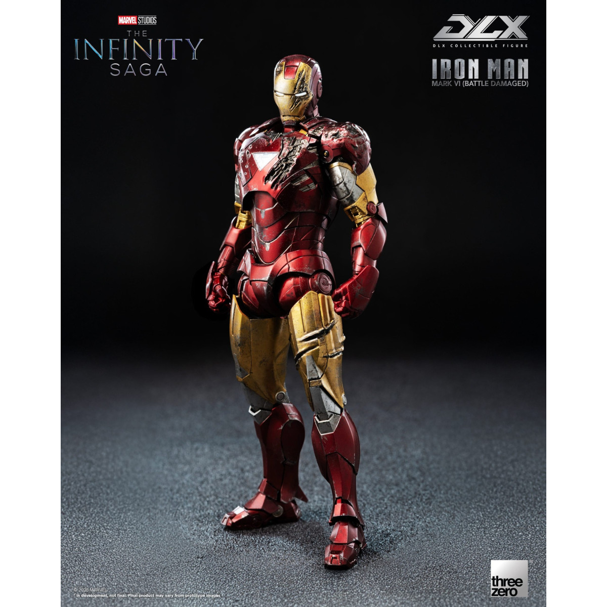 Threezero Infinity Saga Iron Man —Mark 6 (Battle-Damaged) DLX, 1/12 scale