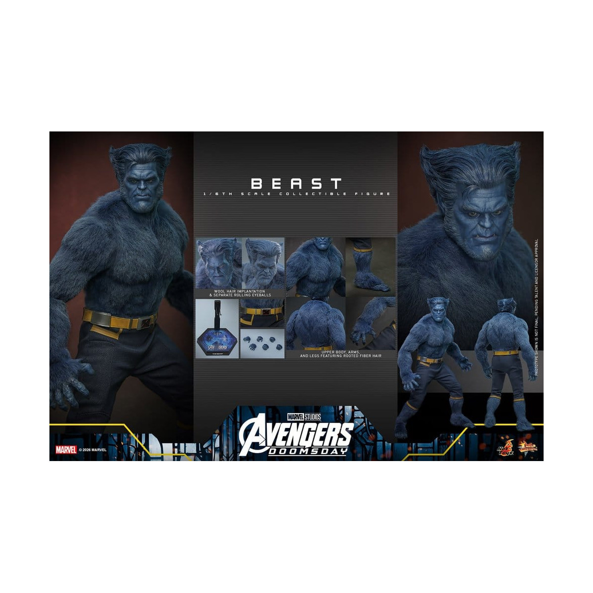 Hot Toys - Beast MMS, 1/6 Scale - Avengers: Doomsday