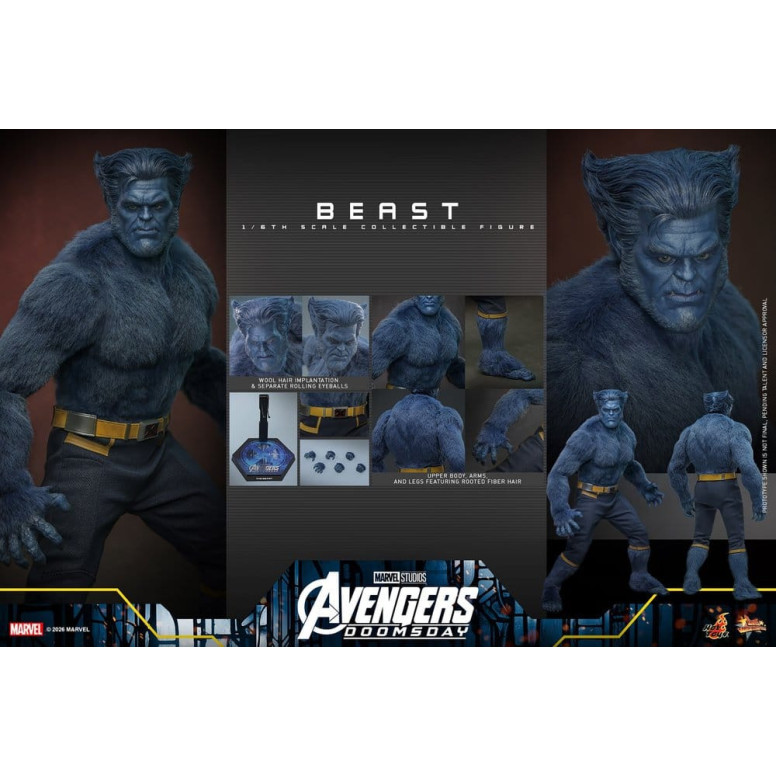 Hot Toys - Beast MMS, 1/6 Scale - Avengers: Doomsday