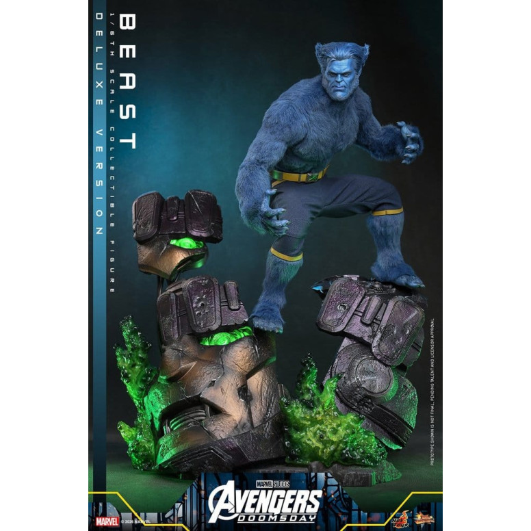 Hot Toys - Beast Deluxe Version MMS, 1/6 Scale - Avengers: Doomsday