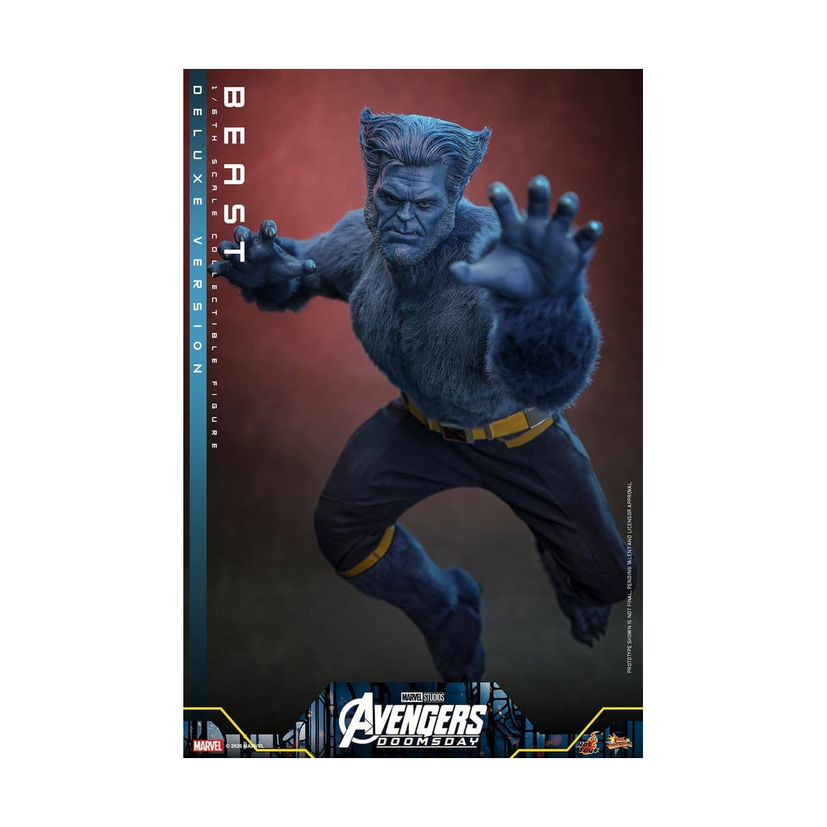 Hot Toys - Beast Deluxe Version MMS, 1/6 Scale - Avengers: Doomsday