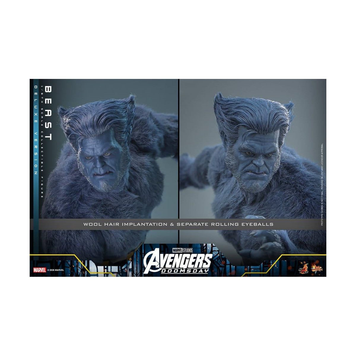Hot Toys - Beast Deluxe Version MMS, 1/6 Scale - Avengers: Doomsday