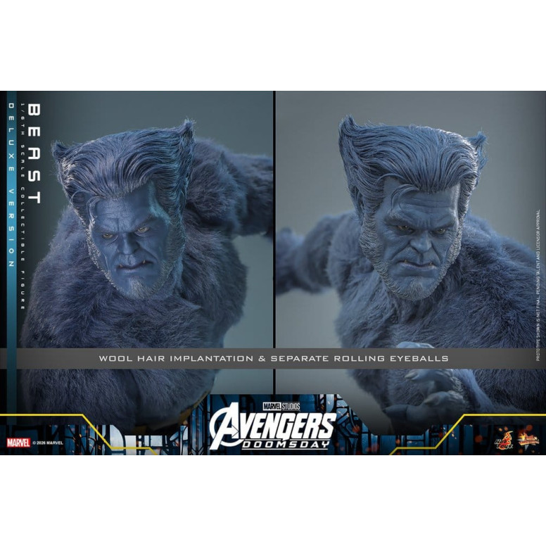 Hot Toys - Beast Deluxe Version MMS, 1/6 Scale - Avengers: Doomsday