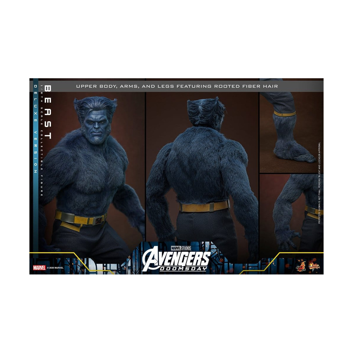 Hot Toys - Beast Deluxe Version MMS, 1/6 Scale - Avengers: Doomsday