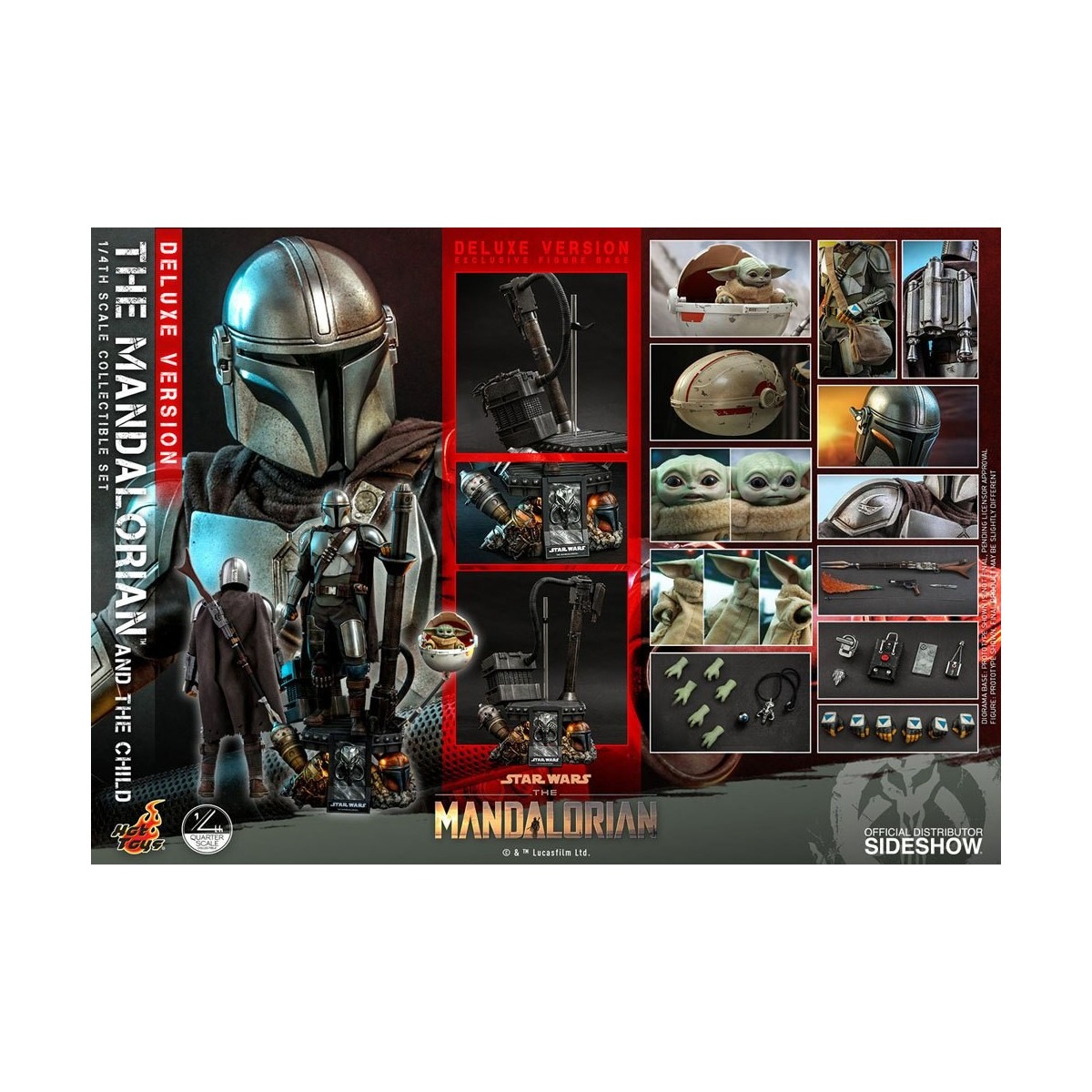 Hot Toys Star Wars - The Mandalorian and the Child Deluxe 1/4