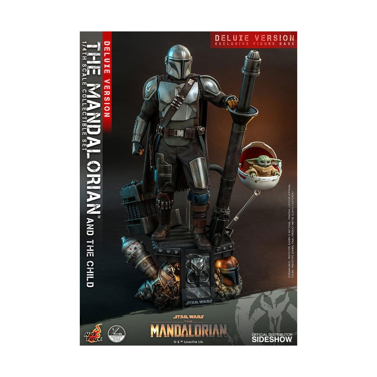 Hot Toys Star Wars - The Mandalorian and the Child Deluxe 1/4
