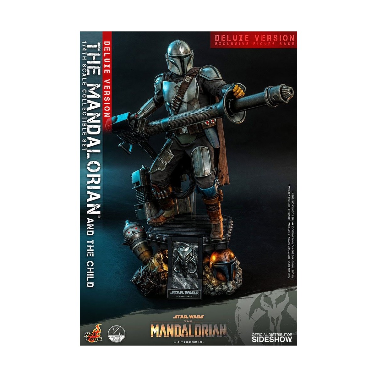 Hot Toys Star Wars - The Mandalorian and the Child Deluxe 1/4