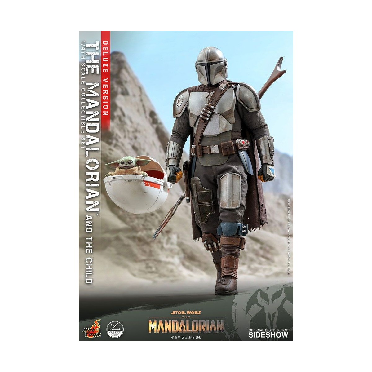 Hot Toys Star Wars - The Mandalorian and the Child Deluxe 1/4