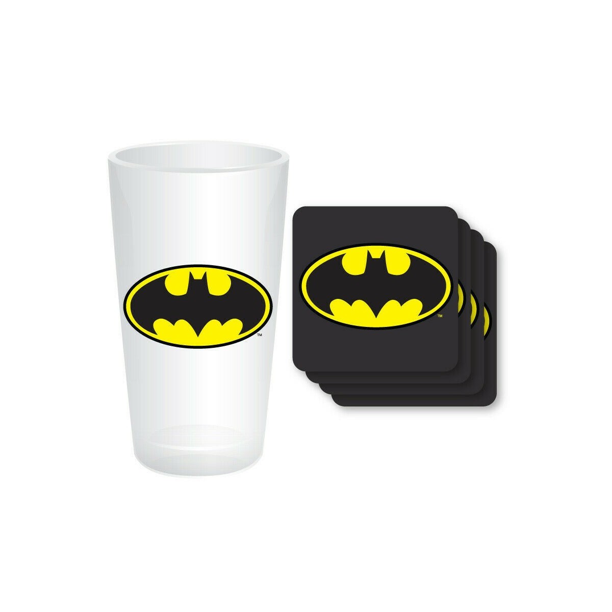 DC Comics - Batman Dark Knight - Maxi Glass and Coasters