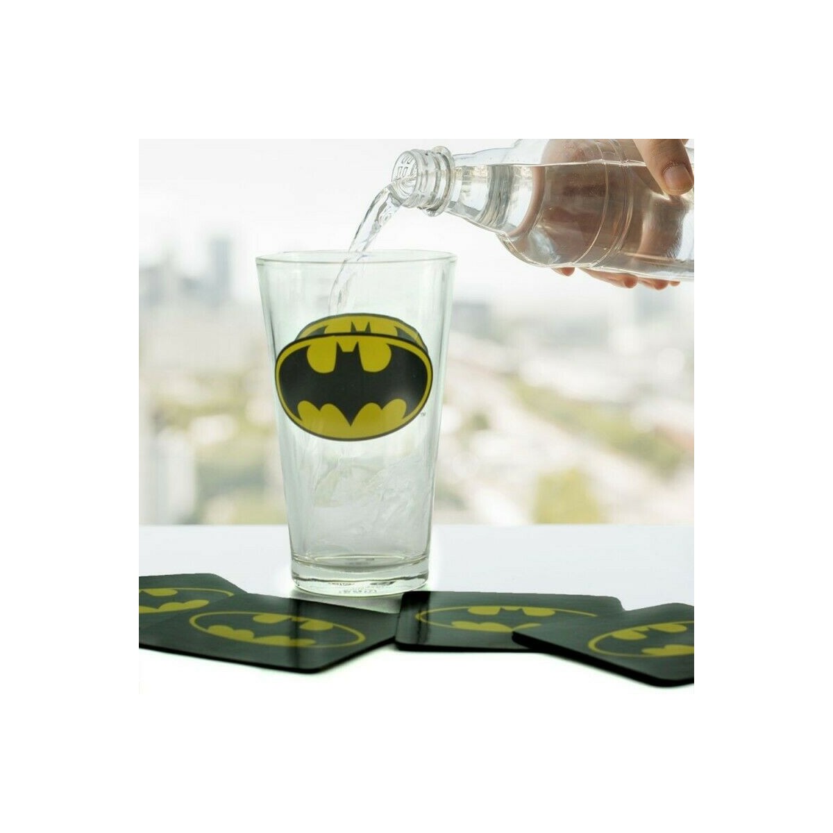 DC Comics - Batman Dark Knight - Maxi Glass and Coasters