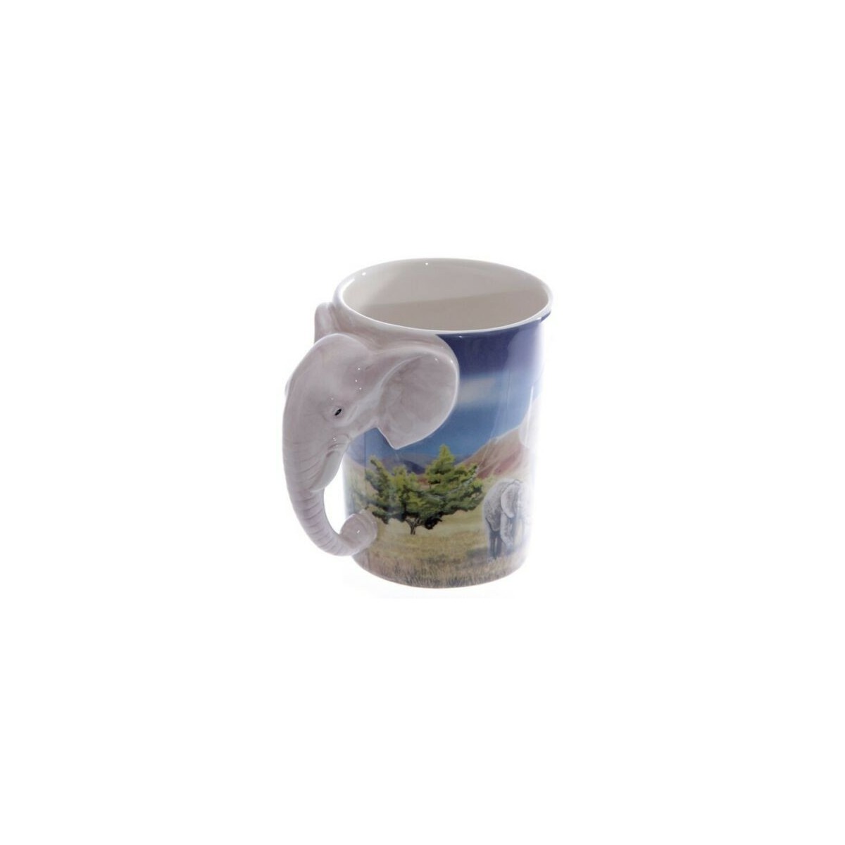 Cup with elephants Handle
