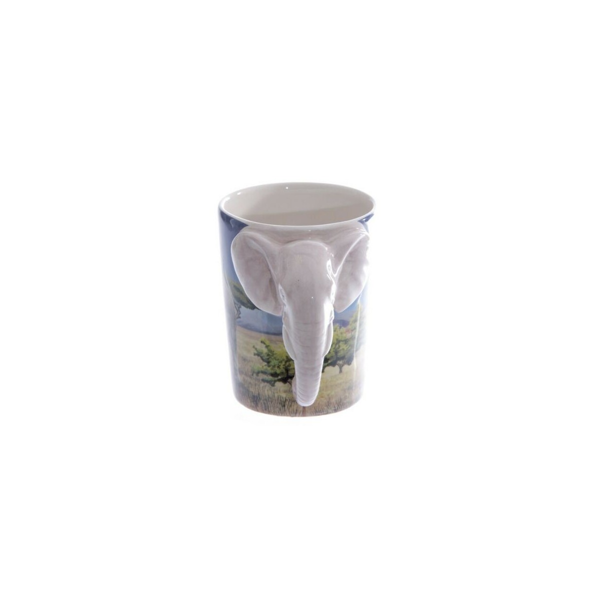 Cup with elephants Handle