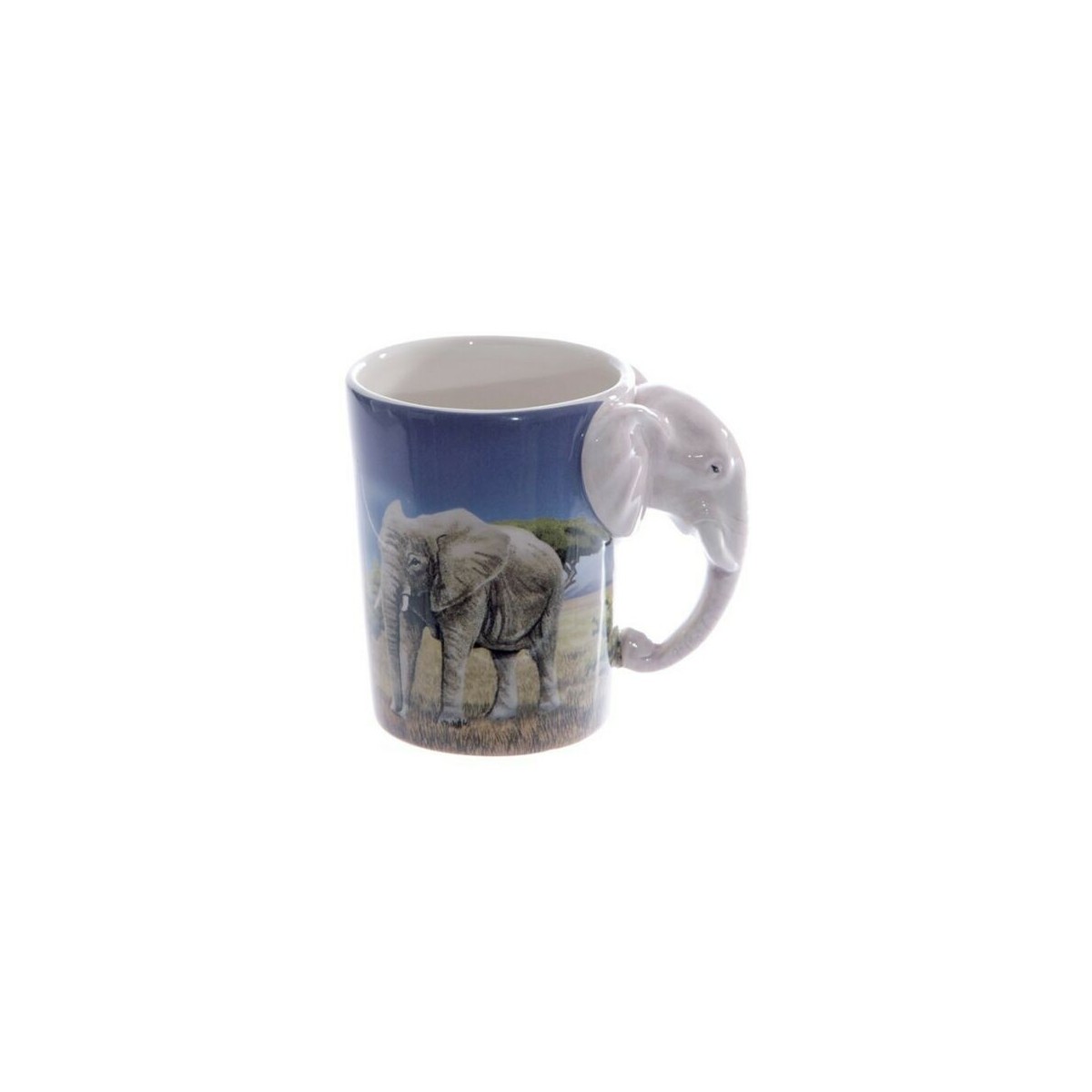 Cup with elephants Handle