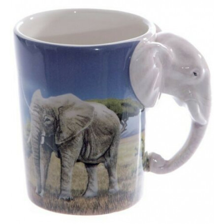 Cup with elephants Handle