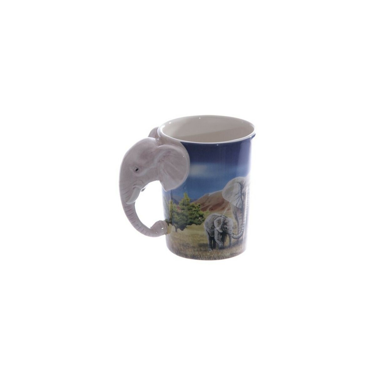 Cup with elephants Handle