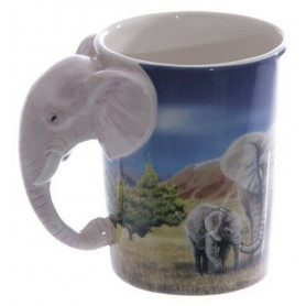 Cup with elephants Handle