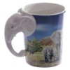 Cup with elephants Handle