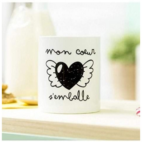 Ceramic Mug My heart is racing