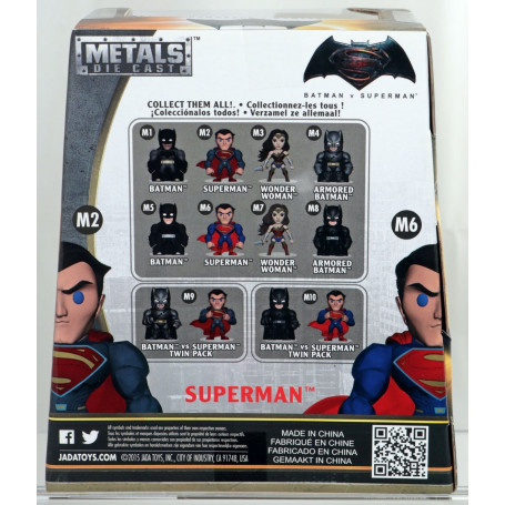 Jada Figurine Métal Superman - Batman v Superman