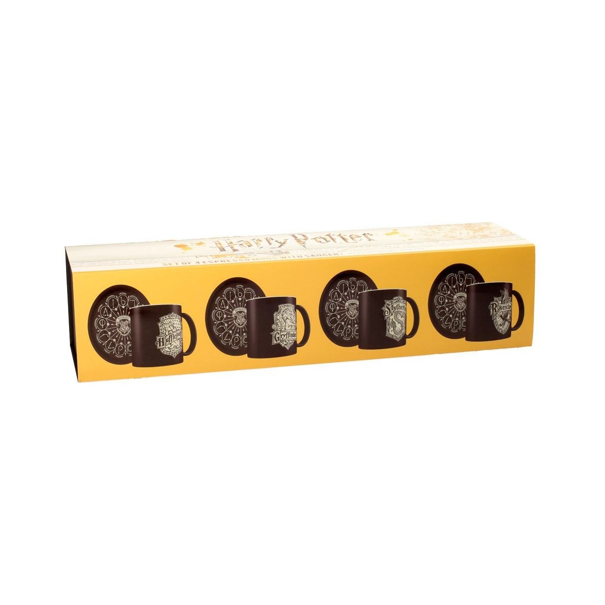 Harry Potter - set of 4 espresso cups EMBLEMS
