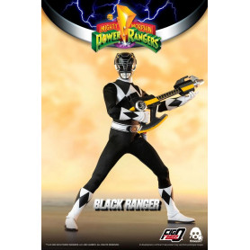 Three 0 - Black Ranger - Mighty Morphin Power Rangers FigZero 1/6