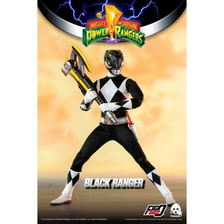 Three 0 - Black Ranger - Mighty Morphin Power Rangers FigZero 1/6