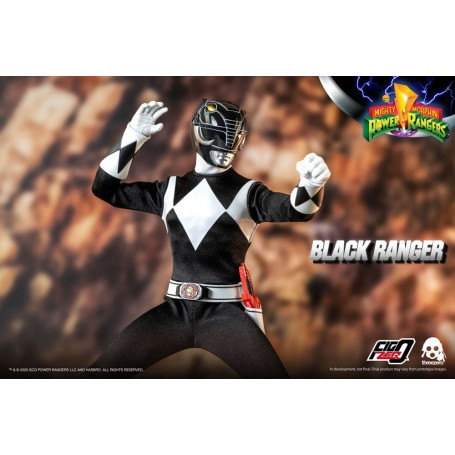 Three 0 - Black Ranger - Mighty Morphin Power Rangers FigZero 1/6