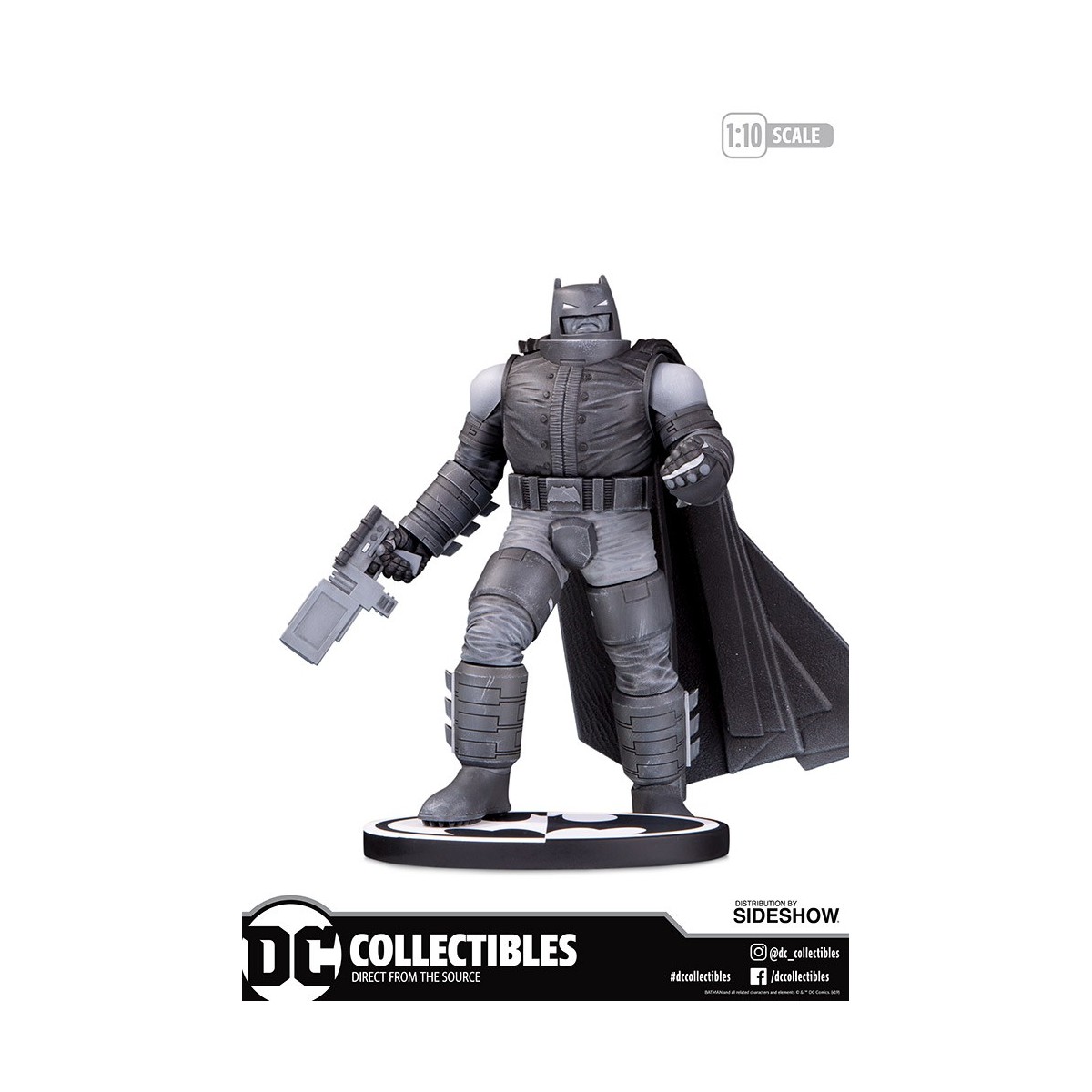 DC Direct Armored Batman Black & White statue by Frank Miller