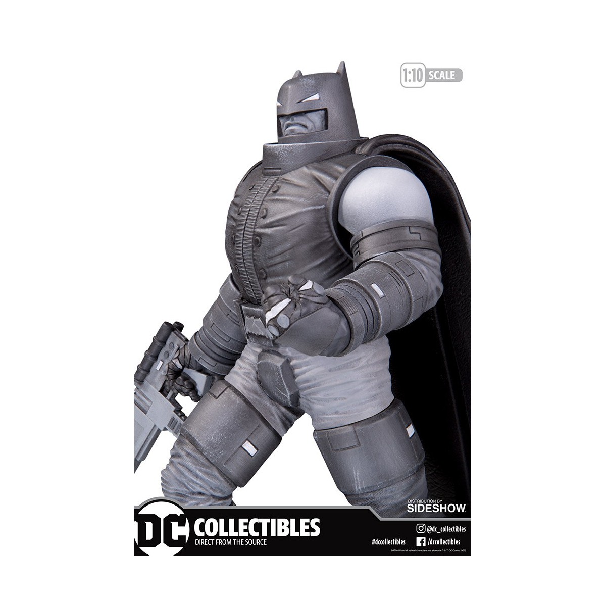DC Direct Armored Batman Black & White statue by Frank Miller