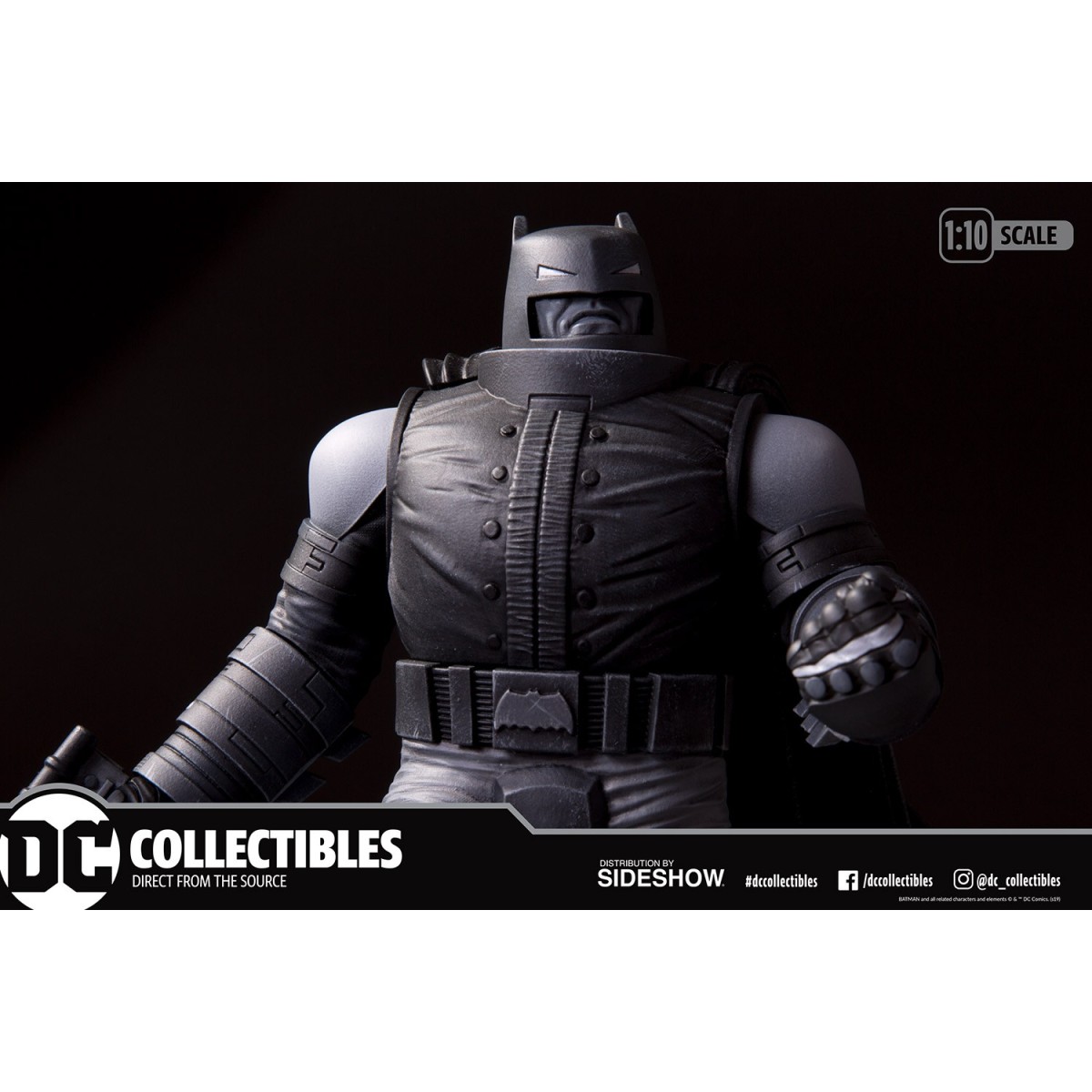 DC Direct Armored Batman Black & White statue by Frank Miller