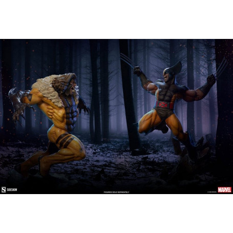 Sideshow Wolverine Brown Costume Premium Format