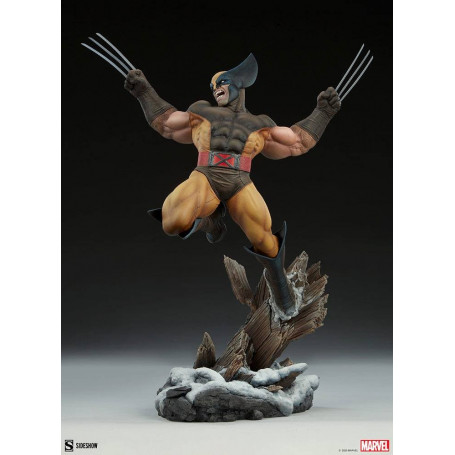 Sideshow Wolverine Brown Costume Premium Format