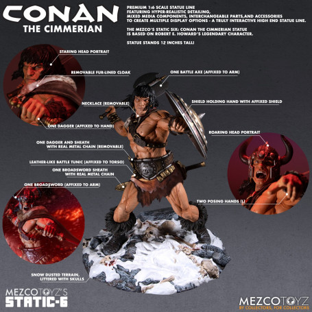Mezco - Static 6 - Conan the Cimmerian 1/6 statue